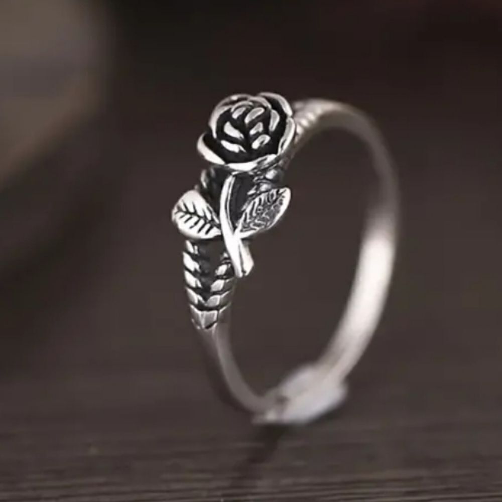 New S925 silver ROSE RING artisan made - Picture 4 of 8
